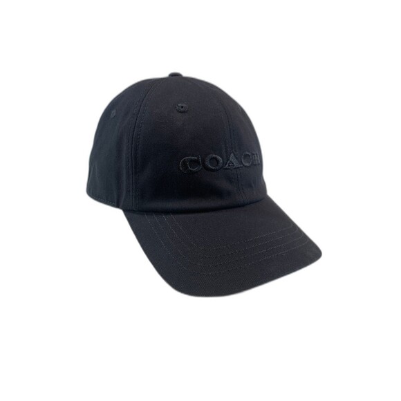Coach all black baseball hat cap adjustable - Picture 1 of 8
